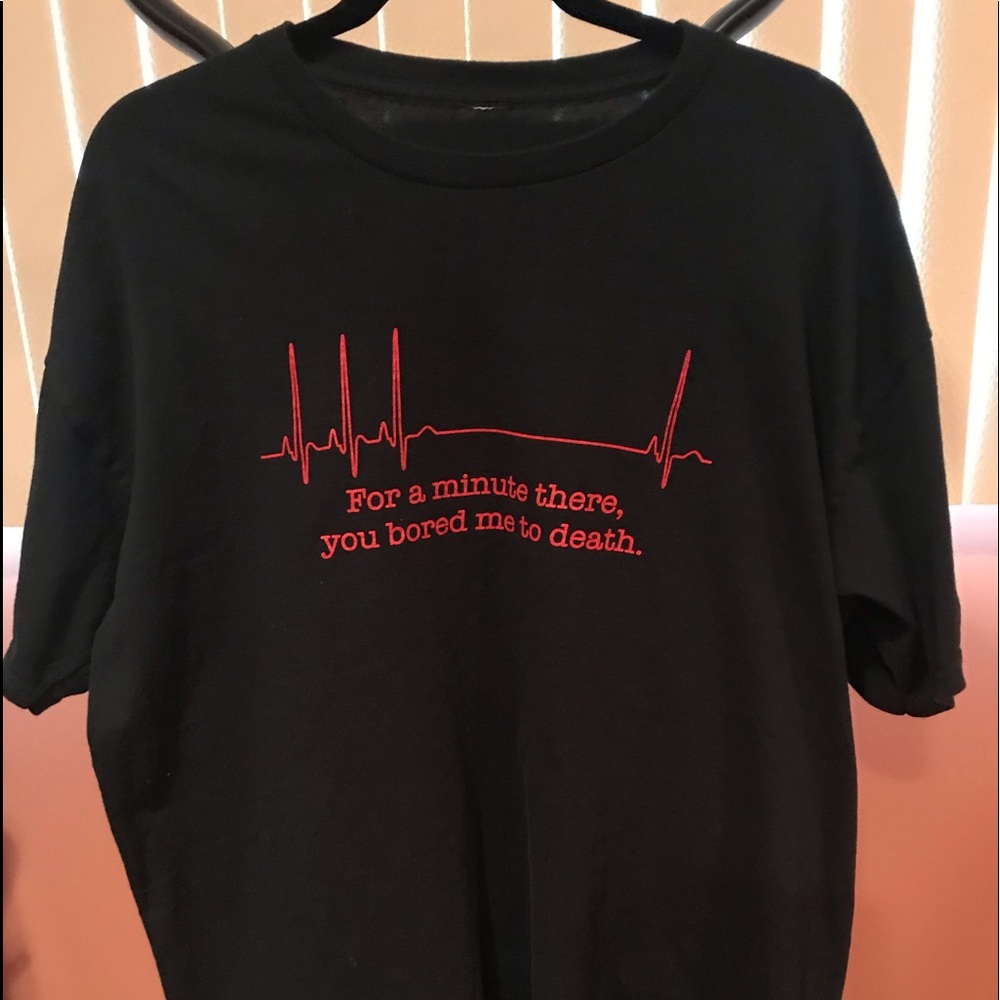 Black tee shirt